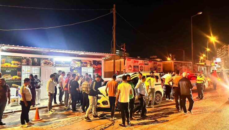 İlginç kaza: Satmak için kaporasını aldığı otomobilinin üzerine hafif ticari araç çıktı