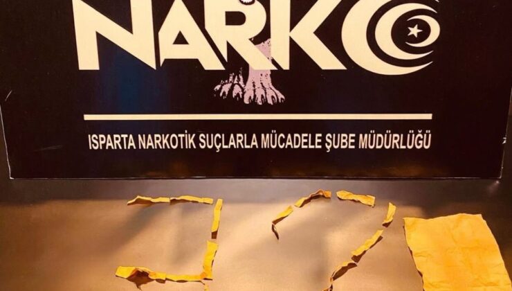 Isparta’da uyuşturucu operasyonu: 2 gözaltı