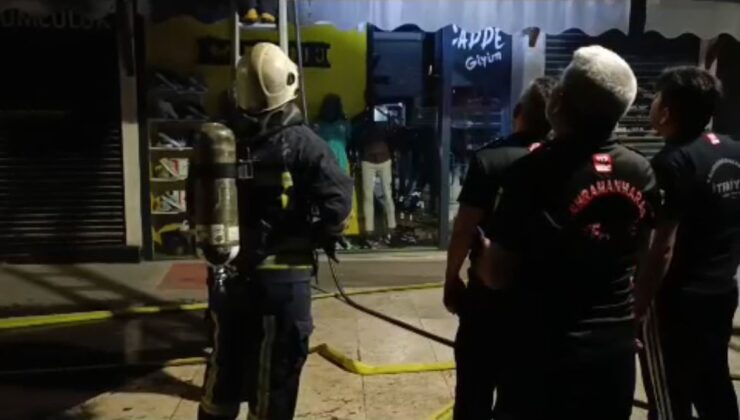 Kahramanmaraş’ta iş yeri yangını