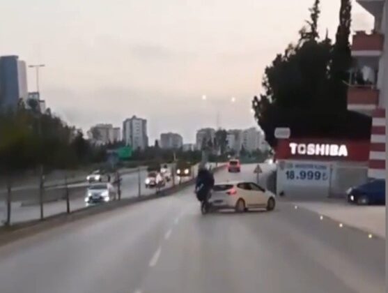 Kaza anı kask kamerasında