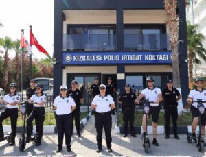 Kızkalesi sezona hazır:Scooterlu plaj polisleri de göreve başladı