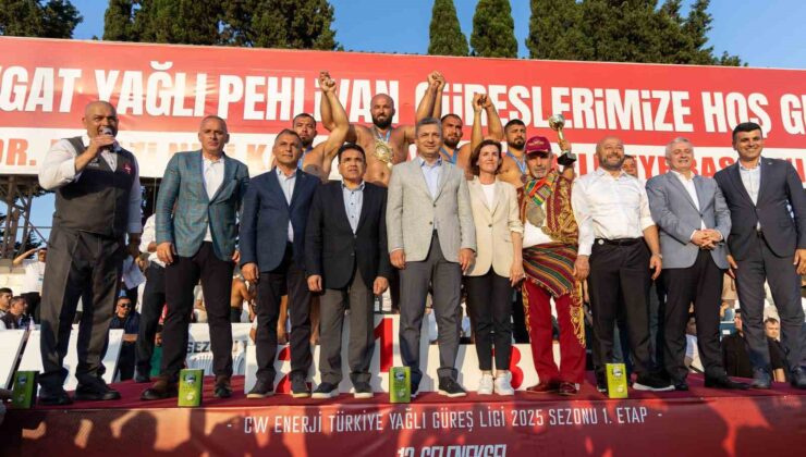 Manavgat’ta başpehlivan Kemeri Orhan Okulu’nun