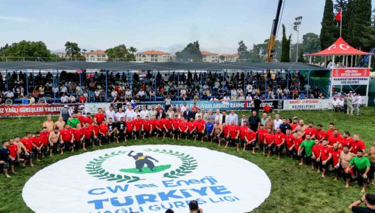 Manavgat’ta yağlı güreş coşkusu yaşanıyor