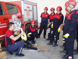 Mersin itfaiyesinden Ürgüp itfaiyesine eğitim