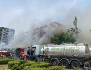 Mersin’deki fabrika yangını kontrol altına alındı