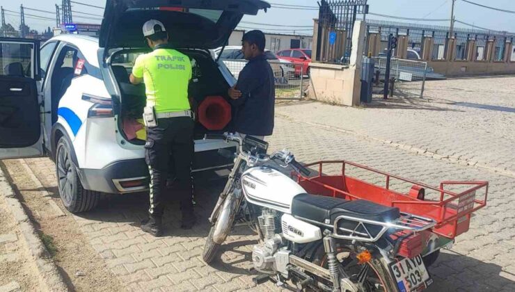 Motosikleti üzerine yatarak sürmüştü, yediği ceza motosikletin parasını geçti