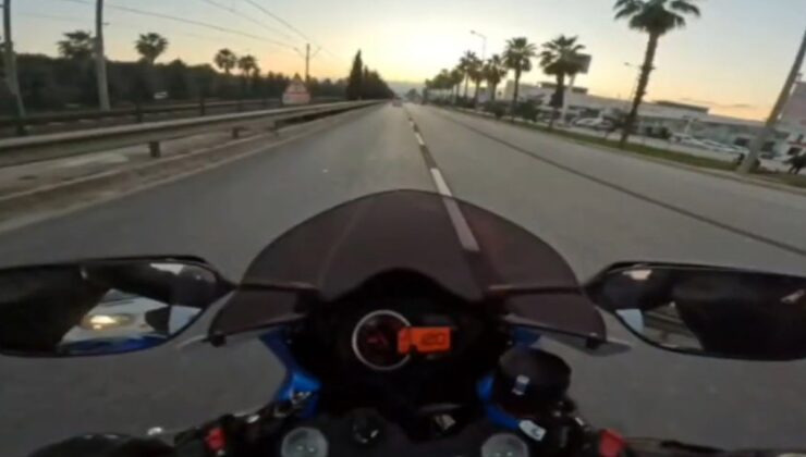Motosikletiyle 280 km hız yapıp sosyal medyada paylaştı