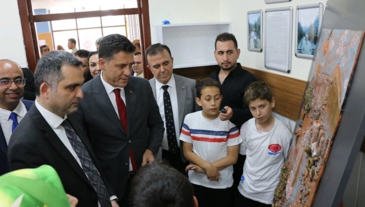 Öğrencilerin projeleri fuarda sergilendi