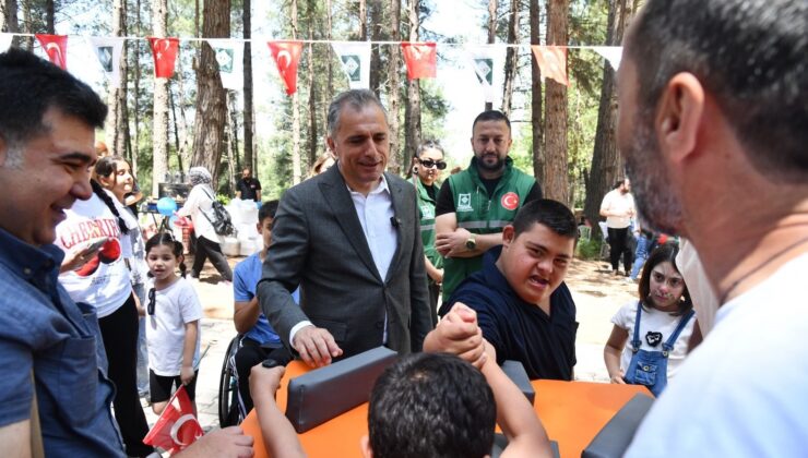 Osmaniye’de engelliler aileleriyle piknik yaptı