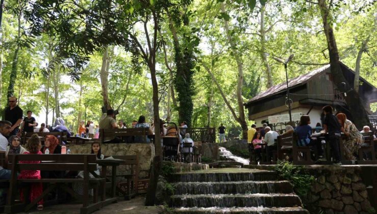 Sıcaktan kaçanlar, tabiat parkında serinledi