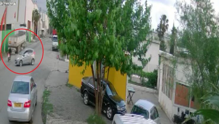 Tıra çarpan motosikletli çocuğun öldüğü kaza kamerada