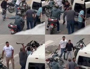 Trafikte budama bıçağı çekti ehliyeti alındı