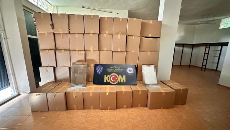 Adana’da 44 milyon TL değerinde doldurulmuş sigara ele geçirildi