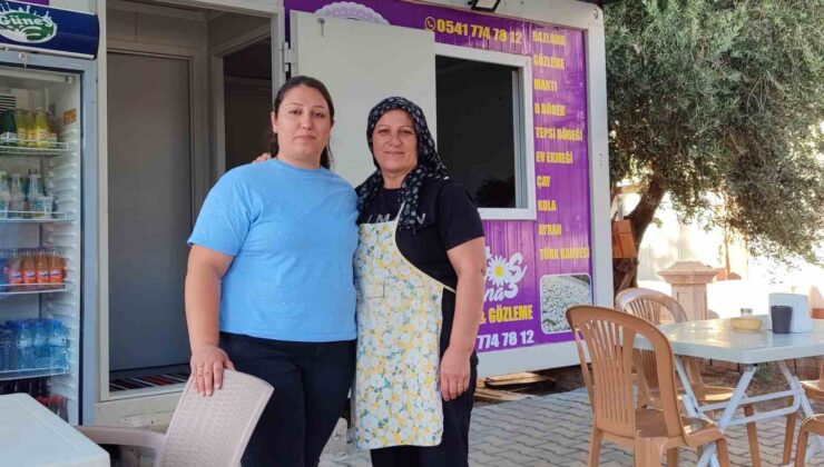 Anne kız bazlama ve gözleme yaparak hayata tutundu
