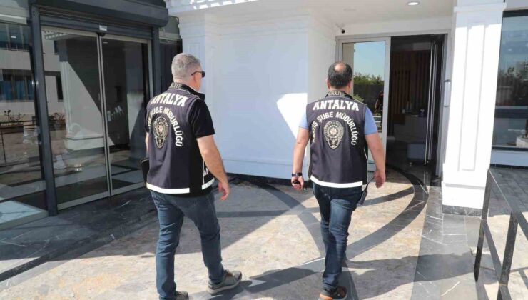 Antalya’da günübirlik kiralık evlere eş zamanlı denetim