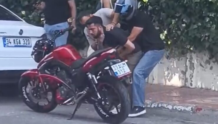 Boğazına şeker kaçtı motosikletlinin Heimlich manevrasıyla hayata tutundu