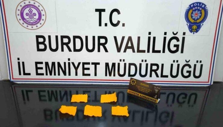 Burdur’da uyuşturucu operasyonu: 1 tutuklama
