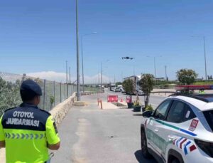 Jandarmadan bayram öncesi dronlu denetim