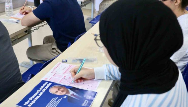 Kepez Belediyesi’nden öğrencilere gerçek sınav provası