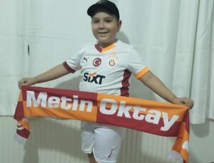 Lösemi hastası minik Mustafa’nın Galatasaray formasıyla hayali gerçekleşti