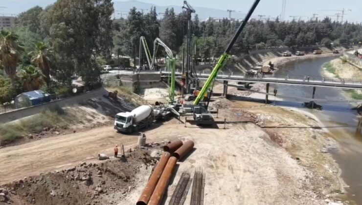 Lübnan’dan doğarak Hatay’dan Akdeniz’e dökülen Asi Nehri’nde ıslah çalışmaları başladı