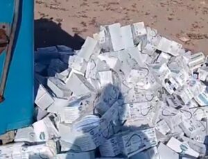 Maske ve cihazların çöpte bulunmasıyla ilgili inceleme başlatıldı