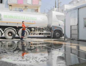 Mersin’de kurban kesim alanları temizlendi