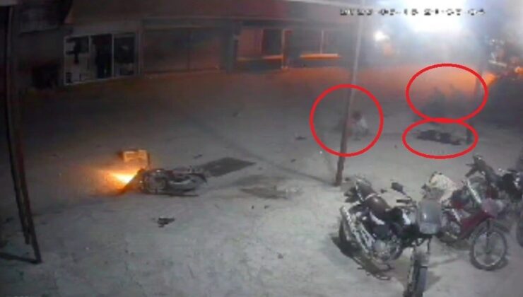 Otomobilin biçtiği motosikletteki 17 yaşındaki çocuk öldü, o anlar kamerada