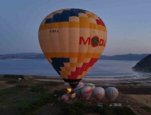 Salda Gölü’nde sezon açıldı, balonlarla gökyüzü masalı bayram coşkusuna eşlik edecek