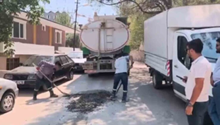 Sosyal medyada paylaşılan görüntüler mikserden yola dökülen betonu temizletti