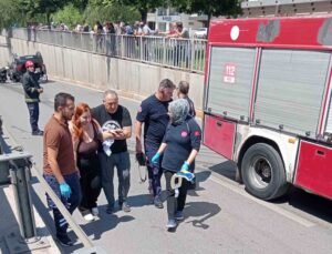 Takla atan araçtan burnu bile kanamadan çıktı