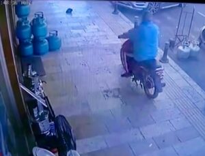 Tüpçü dükkanından mutfak tüpü çaldı