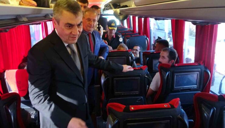 Vali yolcuları tebrik etti, ceza yiyen otobüsün sürücüsünü uyardı