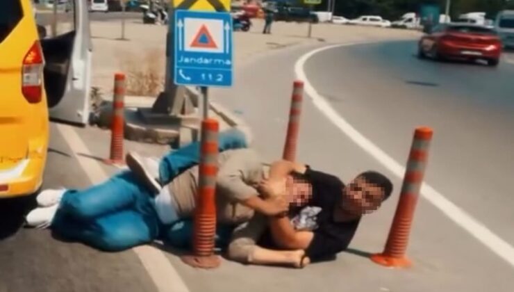 Adana’da ilginç kavga kamerada
