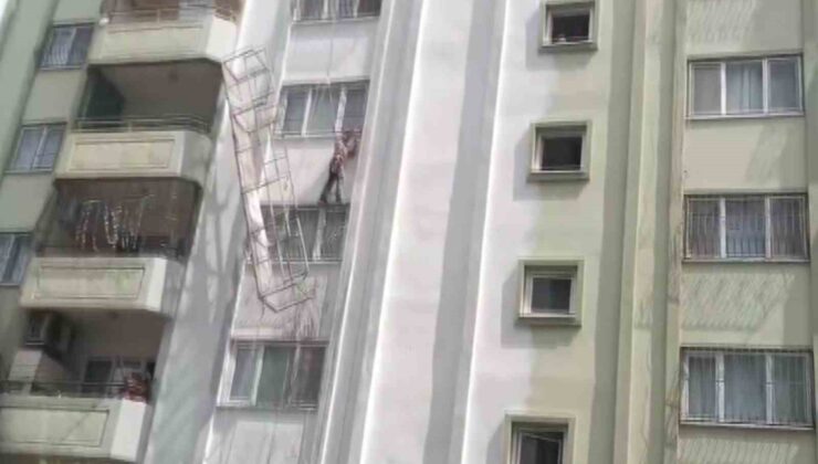 Adana’da iskelenin halatı koptu, işçi ölümden döndü