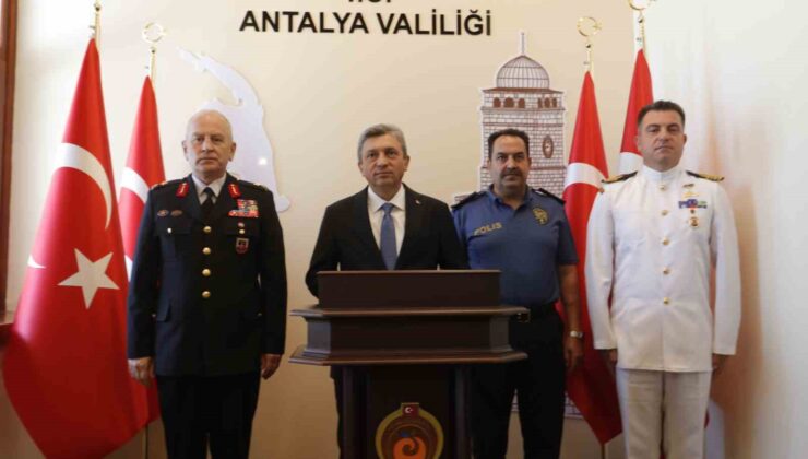 Antalya Valisi Şahin: “Antalya’da son bir haftada 37 yangın çıktı, 52 hektar alan yandı”