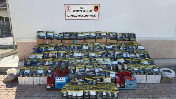 Antalya’da 3 ton kaçak tütün ele geçirildi