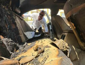 Antalya’da iş adamının lüks otomobiline saldırı