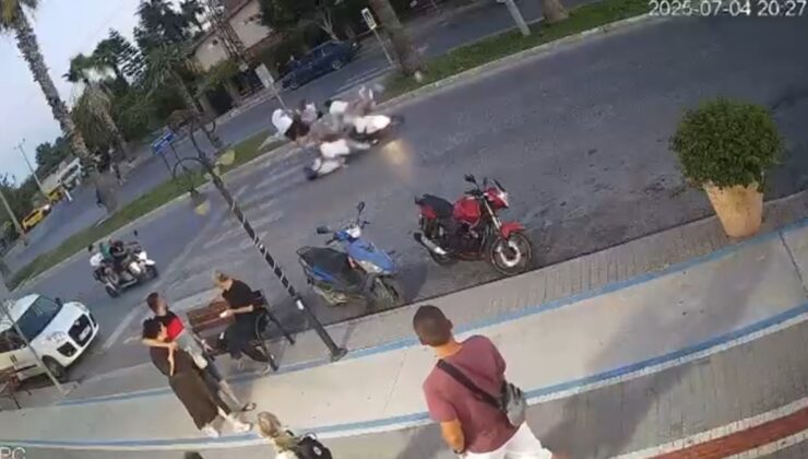 Antalya’da turistlerin ayağını yerden kesen kaza