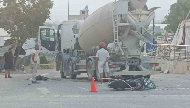 Beton mikseri motosikleti ezdi: 2 ölü