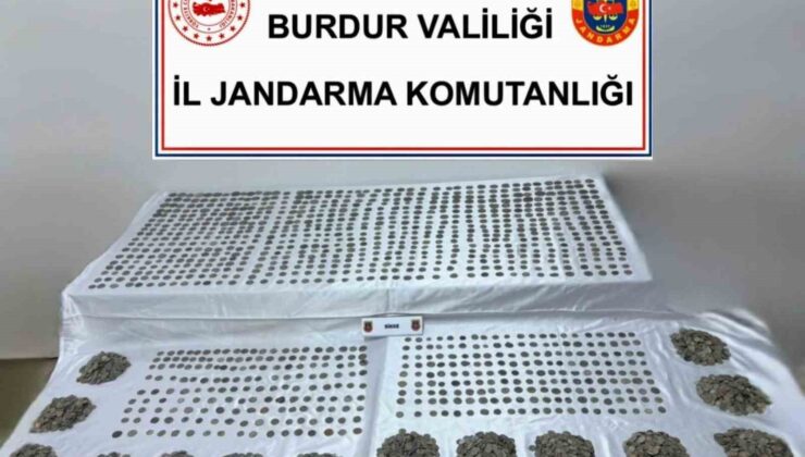 Burdur’da 6 bin 310 sikke ele geçirildi