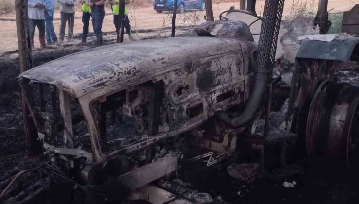 Burdur’da traktörden çıkan yangında 5 dönüm arazi kül oldu