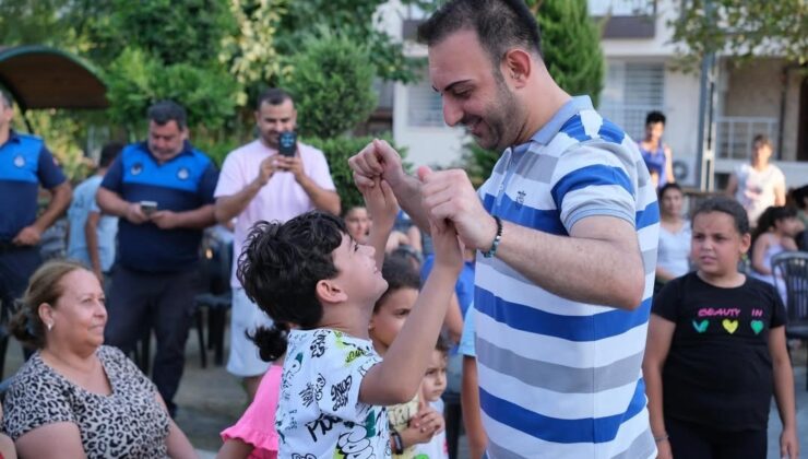 Defne Belediyesi’nin Çekmece Mahallesi’nde düzenlediği etkinlikte çocuklar doyasıya eğlendi