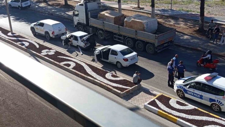 Eğirdir’de 3 aracın karıştığı zincirleme kazada 1 kişi yaralandı