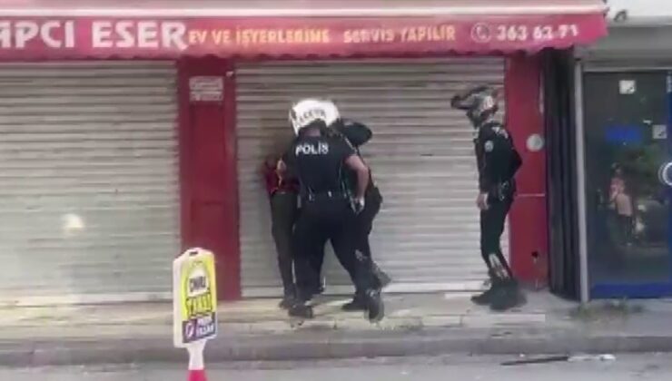 Elinde bıçakla rahatsızlık veren şahıs, etkisiz hale getirildi