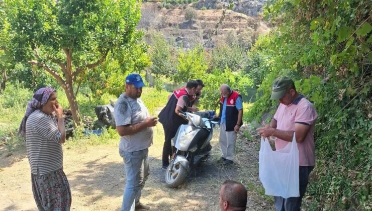 Gazipaşa’da yangın mağduru üreticilerin hasarı tespit edildi