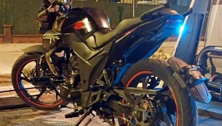 Gece saatlerinde çevreyi rahatsız eden motosiklet trafikten men edildi