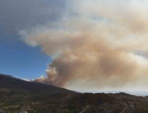 Hatay’da yangın bölgesi havadan görüntülendi