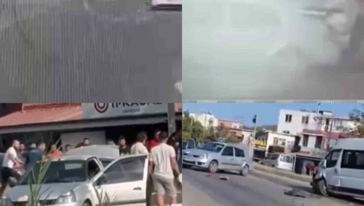Husumetliler trafikte çarpışan oto oyunu gibi kavga etti: 3 yaralı