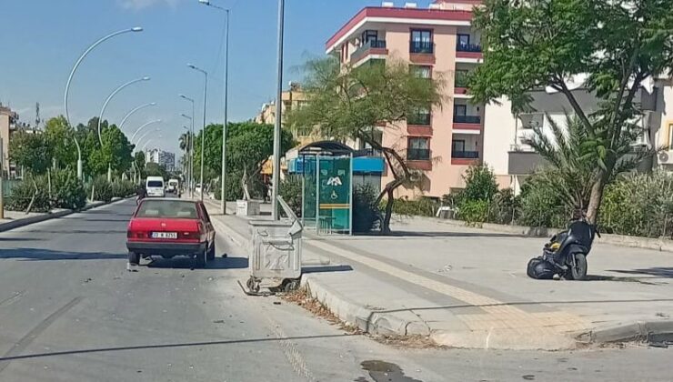 Kaza anı kamerada: Motosiklet sürücüsü kadın kazada hayatını kaybetti